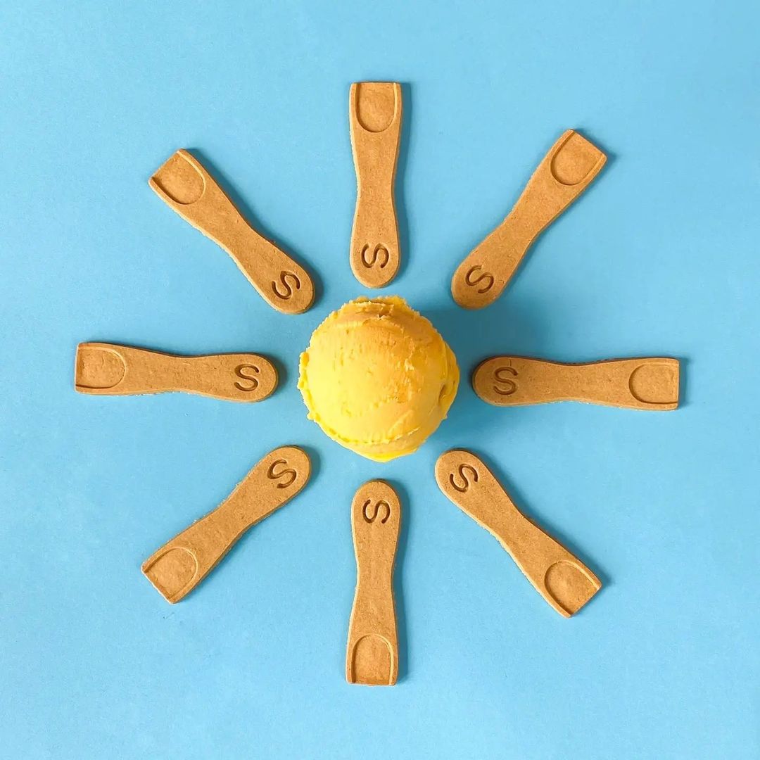 Edible Ice Cream Spoons, Oat Flavour (400 pcs) Stroodles The Pasta